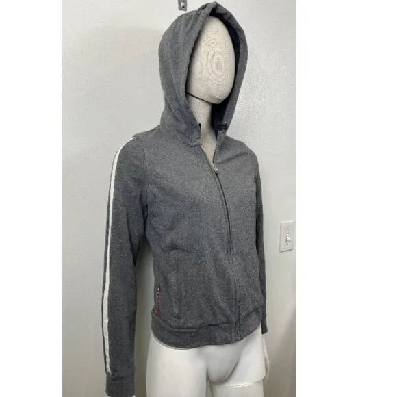 PRADA GRAY HOOD TRACK JACKET S - Picture 3 of 16